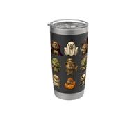Spooky Capybara Creepy Cute Halloween Ghost Capybara Lovers Stainless Steel Insulated Tumbler