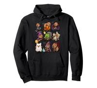 Spooky Capybara Halloween Creepy Capybara Vampire Zombie Pullover Hoodie