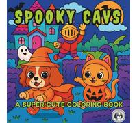 Spooky Cavs: A simple and cute coloring book: For kids and adults