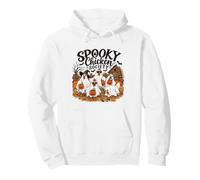 Spooky Chicken Society Ghost Chickens Funny Halloween Pullover Hoodie