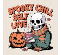 Spooky Chill Self Love Coloring Book for Kids Ages 2-8: Improve Fine Motor Skills Cute Easy Outlines Travel Activity For Kids Family Bonding Screen ... Skills Cute Easy Outlines Travel Activity