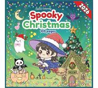 Spooky Christmas: Cute and cozy coloring book for adults | Fun spooky christmas illustrations with adorable characters and cozy holiday scenes for relaxation