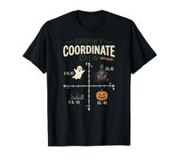 Spooky Coordinate Crew Math Teacher Coordinate Plane T-Shirt