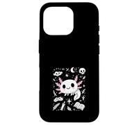 Spooky Cute Axolotl Witchy Dark Kawaii Case for iPhone 16 Pro