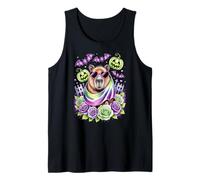 Spooky Cute Capybara with Heart Sunglasses & Fun Pumpkins Tank Top
