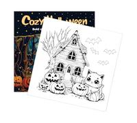 Spooky Cute Coloring Book - 24 Pages Relaxation Art | Cute Cozy Coloring Books Perfect for Holiday, Birthday, Christmas, Home, School, Office or Beginners Kids Use