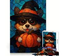 Spooky Cute Corgi Halloween Jigsaw Puzzles 1000 Pieces for Teenagers Thought Toy Shared Fun Precise Edge Santa Wish Item 38x26cm