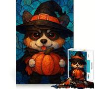 Spooky Cute Corgi Halloween Jigsaw Puzzles 1000 Pieces for Teenagers Thought Toy Shared Fun Precise Edge Santa Wish Item 38x26cm