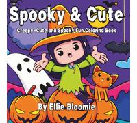 Spooky & Cute: Creepy-Cute and Spooky Fun Colouring Book - 8.5 x 8.5 inch pages, Single-sided designs