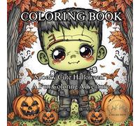 Spooky Cute Halloween: A Fun Coloring Adventure: 50 Adorable Witches, Ghosts, Pumpkins, and More for Kids and Adults to Color (50 Unique Intricate Images Coloring Book)