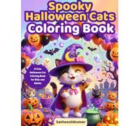 Spooky Cute Halloween Cats: A Cute Halloween Cat Coloring Book for Kids and Adults