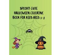 Spooky-Cute Halloween Coloring Book for Kids Ages 3-8