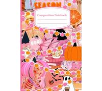 Spooky Cute Halloween Composition Notebook: Pink and Orange Aesthetic Journal with 100 Lined Pages | Perfect for School, Writing, and Daily Notes | 6x9 Inch