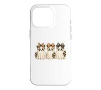 Spooky Cute Raccoon Halloween Ghost Boo Crew Case for iPhone 16 Pro