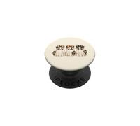 Spooky Cute Raccoon Halloween Ghost Boo Crew PopSockets Adhesive PopGrip