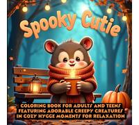 Spooky Cutie: Coloring Book For Adults and Teens Featuring Adorable Creepy Creatures in Cozy Hygge Moments for Relaxation