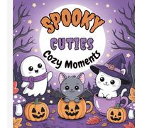 Spooky Cutie Cozy Moments: 100 Adorable Halloween Illustrations for Kids and Adults| Cute Ghost Coloring Pages with Pumpkins, Cozy Autumn Scenes & Kawaii Halloween Characters