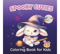 Spooky Cuties Coloring Book for Kids: 55 Portable and Fun Pages of Small Easy Halloween Designs Suitable for Children