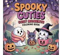Spooky Cuties Cozy Moments Coloring Book: Adorable Halloween Creatures Enjoying Wholesome Autumn Vibes, Perfect for Relaxation, Fun & Creative Escape For kids Ages 2-8, Preschool & Kindergarten