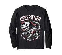 Spooky Dachshund Wiener Dog Skeleton Sausage Dog Halloween Long Sleeve T-Shirt