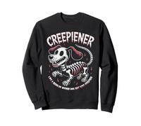 Spooky Dachshund Wiener Dog Skeleton Sausage Dog Halloween Sweatshirt
