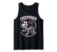 Spooky Dachshund Wiener Dog Skeleton Sausage Dog Halloween Tank Top