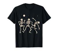 Spooky Dancing Skeletons Halloween Costume Music Adult Kids T-Shirt