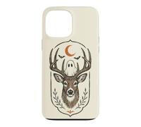 Spooky Deer Ghost Moon Halloween Forest Case for iPhone 13 Pro Max