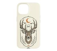 Spooky Deer Ghost Moon Halloween Forest Case for iPhone 15