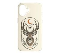 Spooky Deer Ghost Moon Halloween Forest Case for iPhone 16