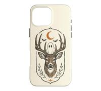 Spooky Deer Ghost Moon Halloween Forest Case for iPhone 16 Pro Max