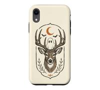 Spooky Deer Ghost Moon Halloween Forest Case for iPhone XR