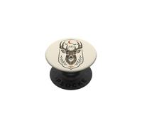 Spooky Deer Ghost Moon Halloween Forest PopSockets Adhesive PopGrip