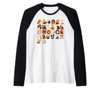 Spooky Elementary Teacher Alphabet ABCs Halloween Teacher Raglan Baseball Tee