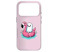 spooky flamingo ghost Pool Funny Spooky Summer Summerween Case for iPhone 17 Pro