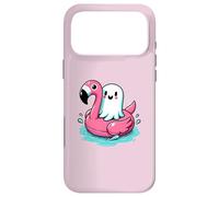 spooky flamingo ghost Pool Funny Spooky Summer Summerween Case for iPhone 17 Pro Max