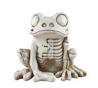 Spooky Frog Skull - Gothic Skeleton, Disturbing Figure | Haunted Desk Sculpture, Halloween Home Accent That Horror Atmosphere In The Living Room, Night Table Display, De