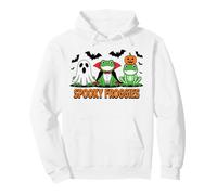 Spooky Froggies Halloween Toad Witch Pumpkin Magic Potion Pullover Hoodie