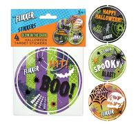 Spooky Fun Horror Target Stickers to fit Flikker Shooting/Ball Throwing/Nerf Gadget Game, Fun Glow in The Dark Room Accessory Teens Kids Boys Girls Party Decoration - Stocking Filler Gift - Birthday