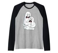 Spooky Funny Faces of The Corporate Cheater Halloween Raglan Baseball Tee