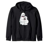 Spooky Funny Faces of the Corporate Cheater Halloween Zip Hoodie