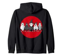 Spooky Funny Halloween Chicken Costume Men Women Zip Hoodie