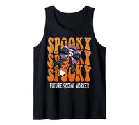 Spooky Future Social Worker Halloween School Tank Top