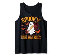 Spooky Future Social Worker Halloween School Tank Top