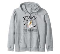 Spooky Future Social Worker Halloween School Zip Hoodie