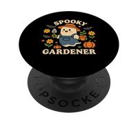 Spooky Gardener Halloween Ghost Funny Gardening Plants Lover PopSockets Adhesive PopGrip