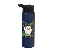Spooky Gardening Ghost Trick Or Treat Gardener Halloween Stainless Steel Insulated Water Bottle
