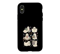 Spooky Ghost Book Reader Club Halloween Book Lover Case for iPhone X/XS