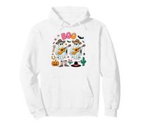 Spooky Ghost Cowboy Cute Halloween Boo Western Retro Pastel Pullover Hoodie