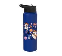 Spooky Ghost Cowboy Cute Halloween Boo Western Retro Pastel Stainless Steel Insulated Water Bottle